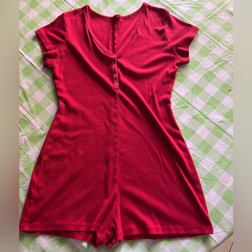 Red bodysuit/romper